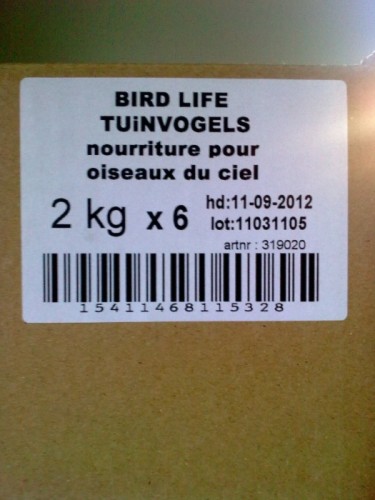 Label on a package